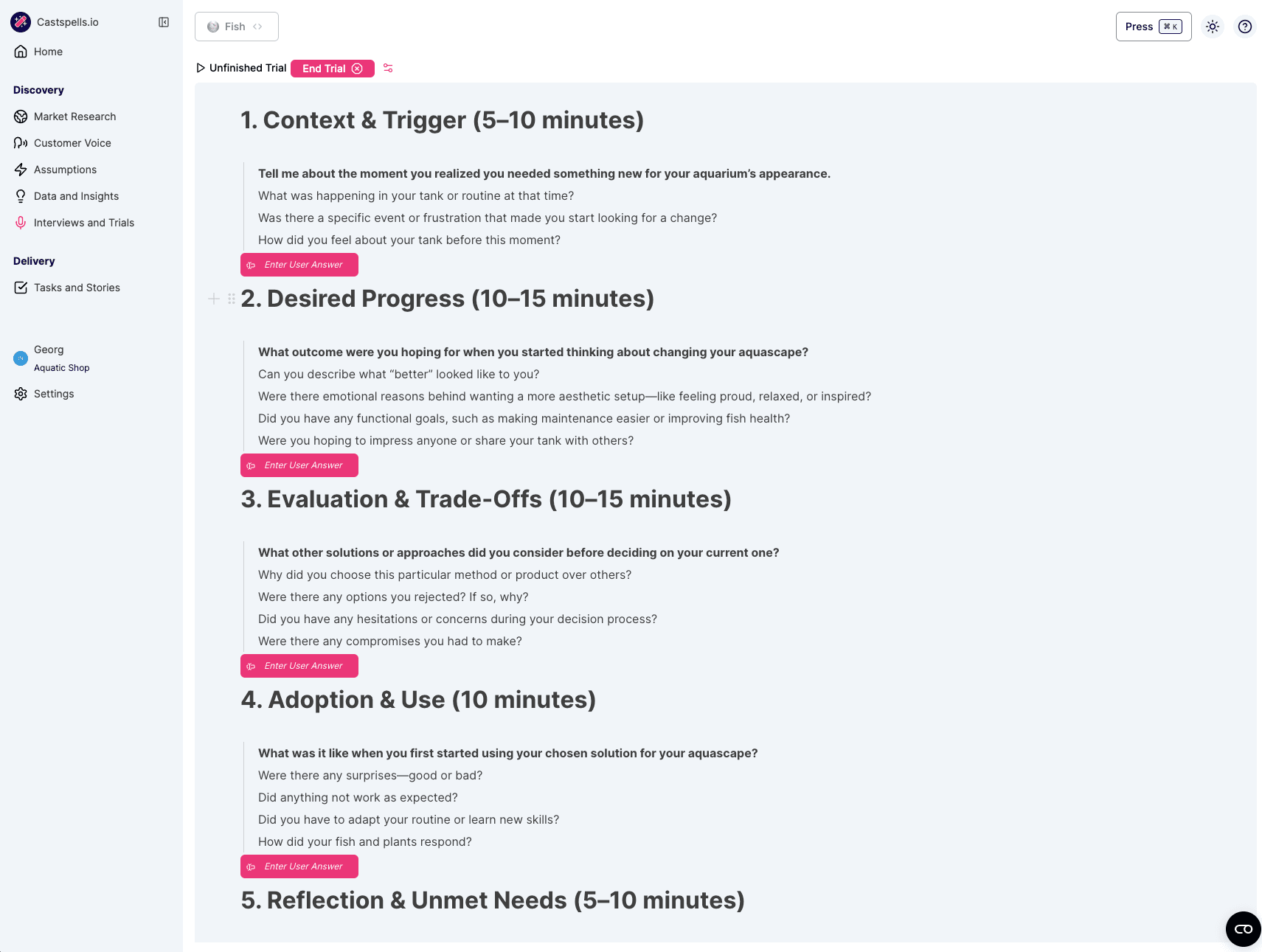 Experiment trial design and management